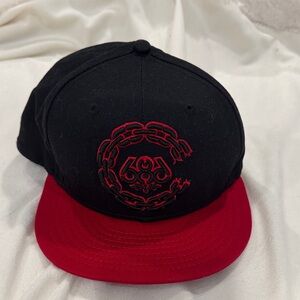 686 & Crooks Black and Red Cap